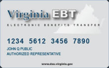 Virginia Snap EBT card